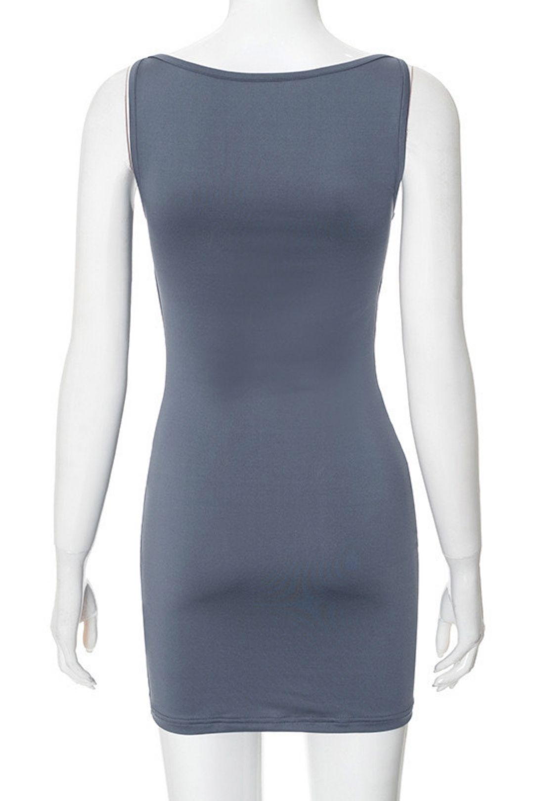 Summer Solid Color Simple Sleeveless Vest Bodysuit Short Skirt