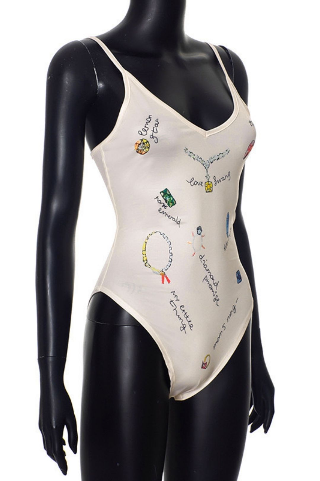 Slim Fit Printed Mesh Large Backless Jumpsuit