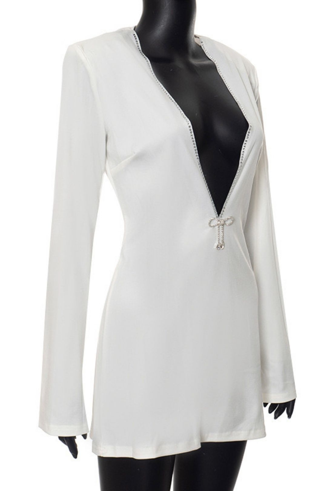 New V-neck Long-sleeved Fashion Hot Girl Dress