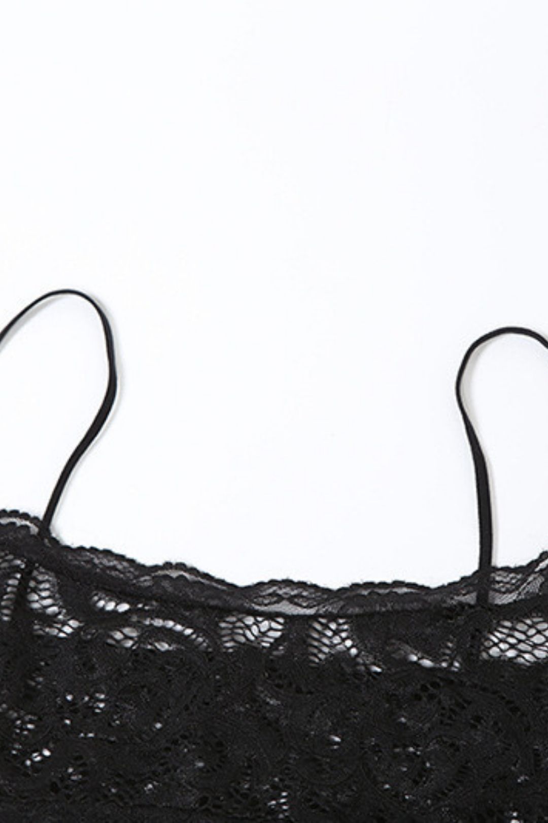 Suspender Top Solid Color High Waist Skirt Lace Suit