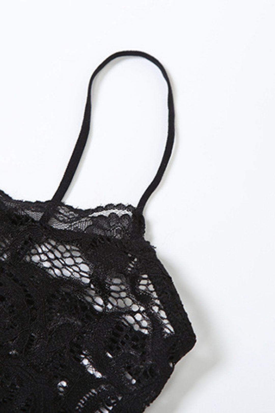 Suspender Top Solid Color High Waist Skirt Lace Suit