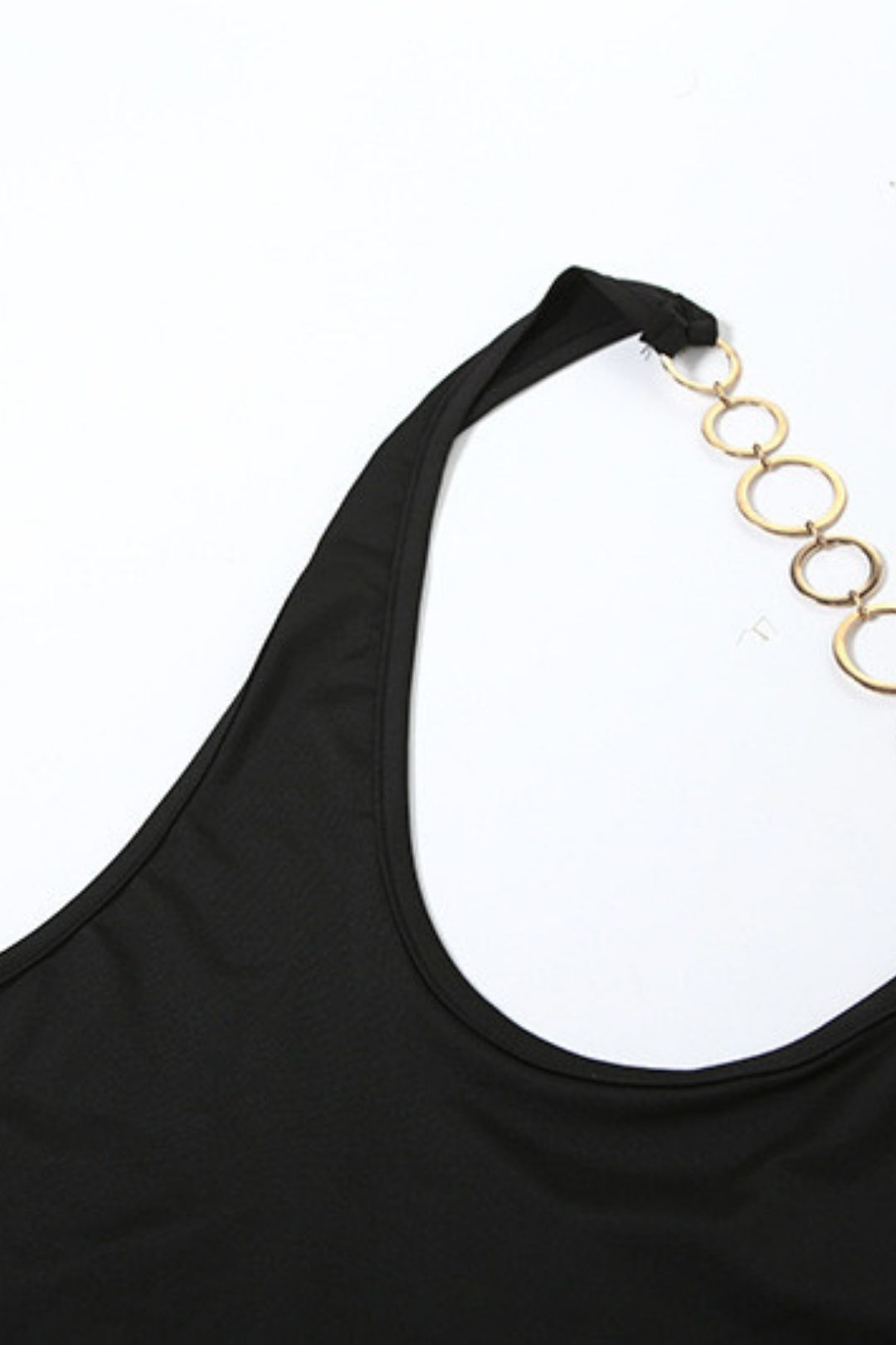 Backless Halter Top High Waist Hip Skirt Suit