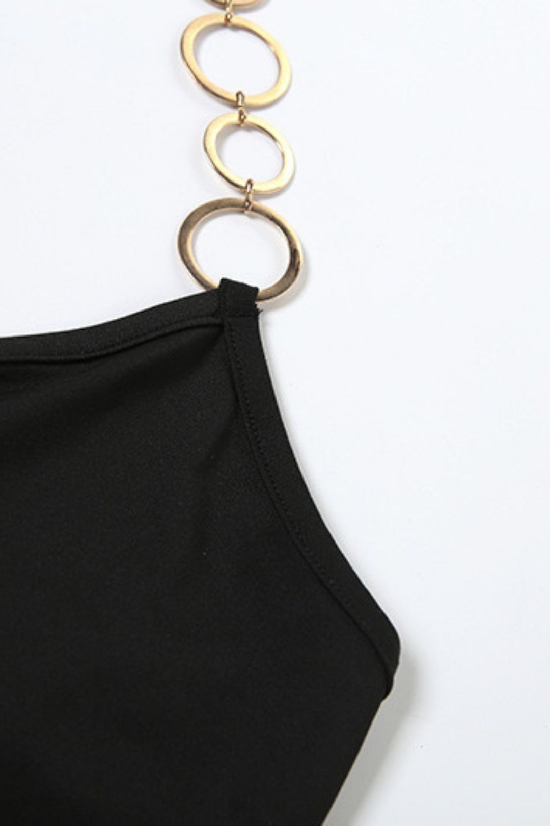 Backless Halter Top High Waist Hip Skirt Suit