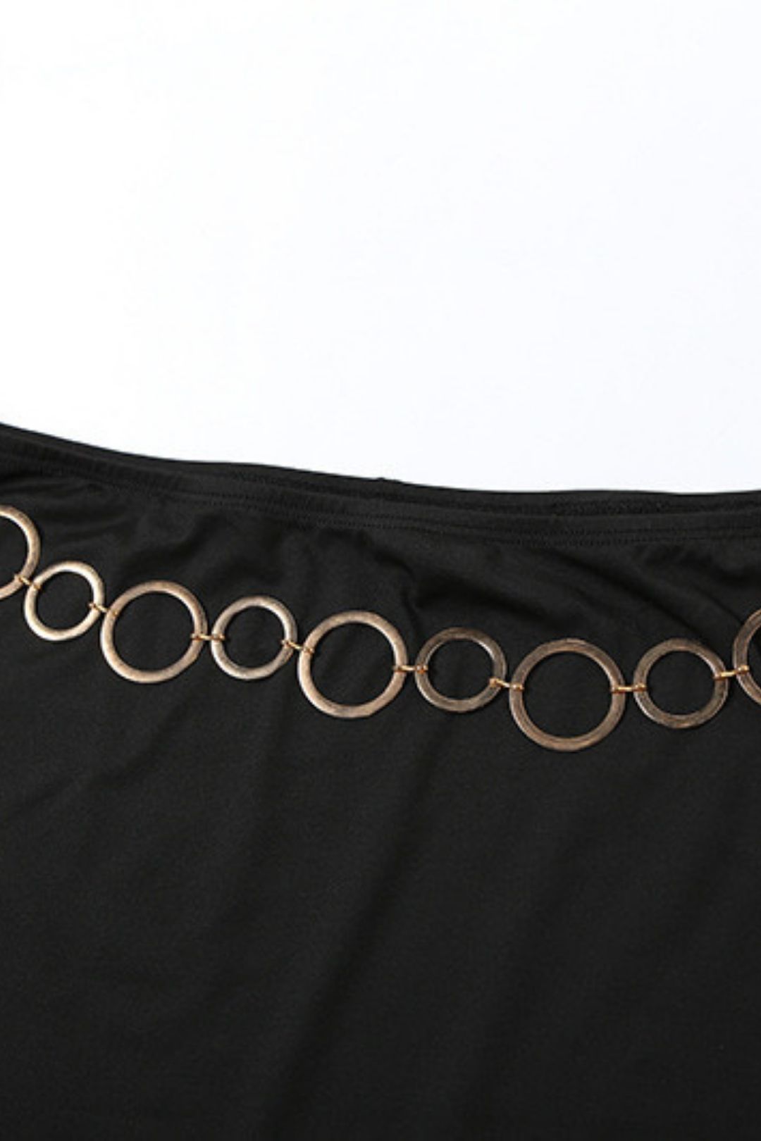 Backless Halter Top High Waist Hip Skirt Suit