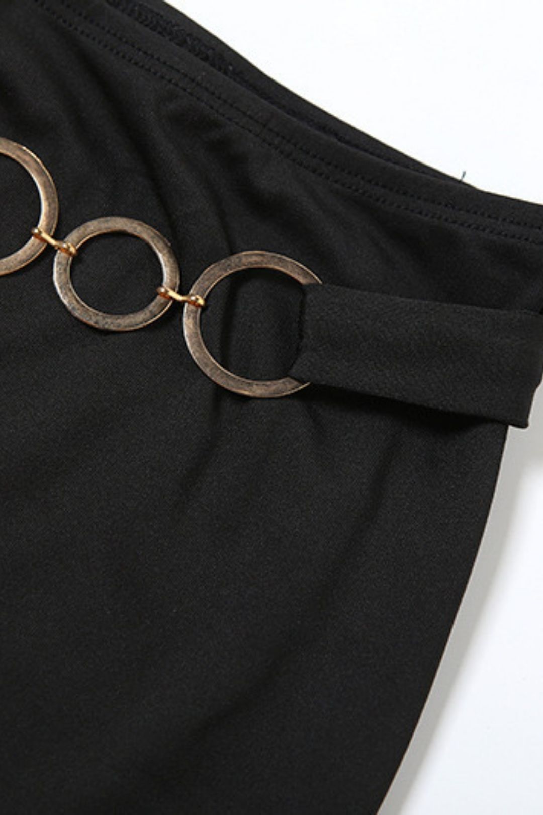 Backless Halter Top High Waist Hip Skirt Suit