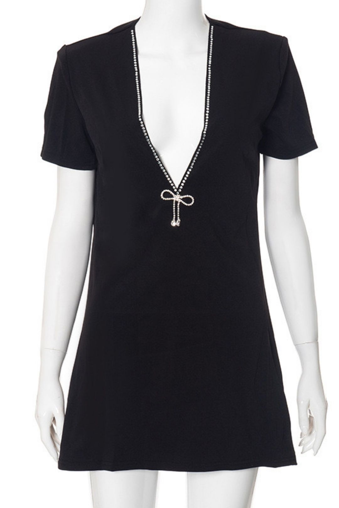 New V-neck Long-sleeved Fashion Hot Girl Dress