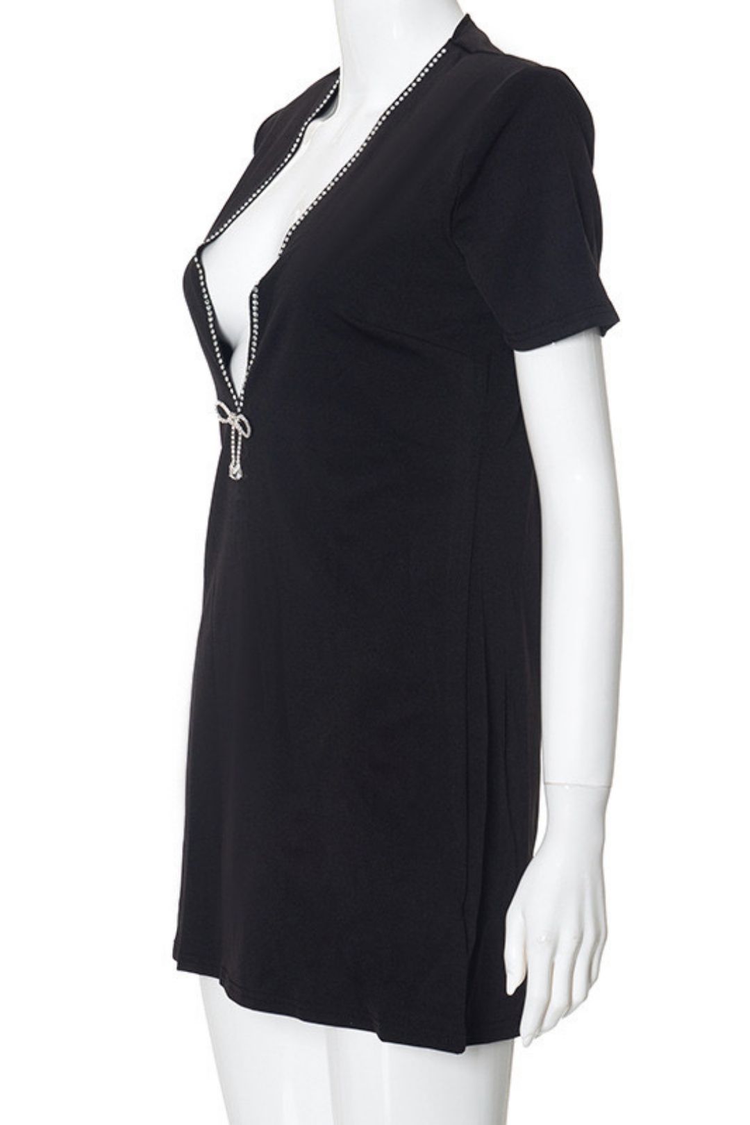 New V-neck Long-sleeved Fashion Hot Girl Dress