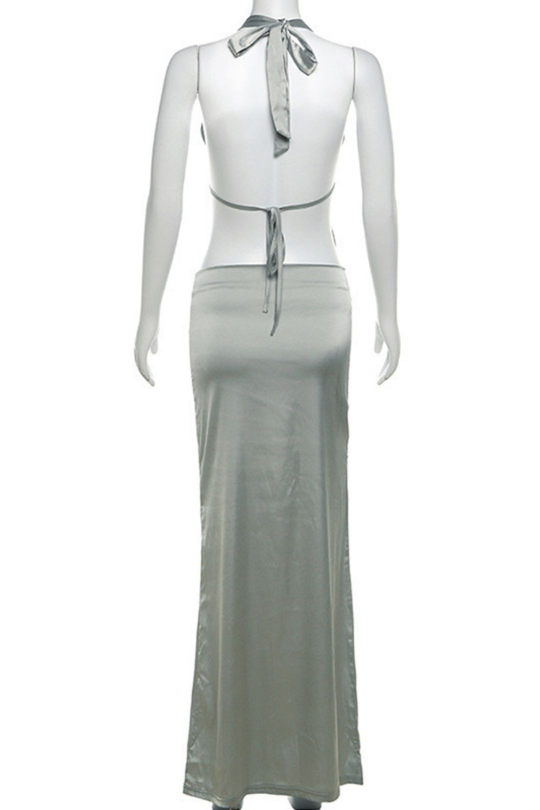 Sexy Hollow Backless Strappy Vest And Hip Skirt Suit