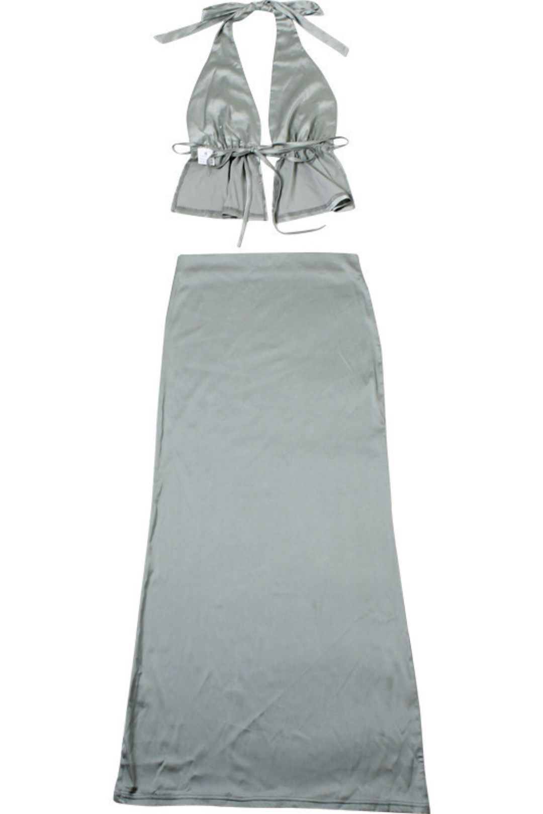 Sexy Hollow Backless Strappy Vest And Hip Skirt Suit