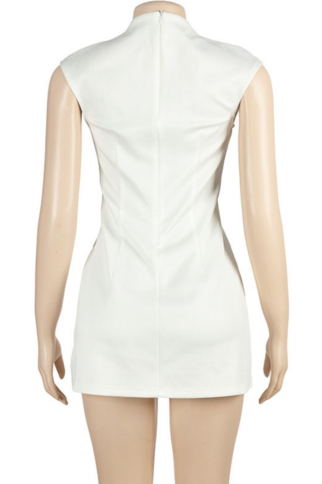 Solid Color Deep V Sexy Short Slim