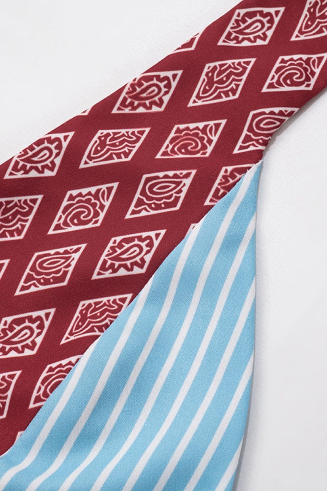 V-neck Pattern Fashion Striped Halter Top