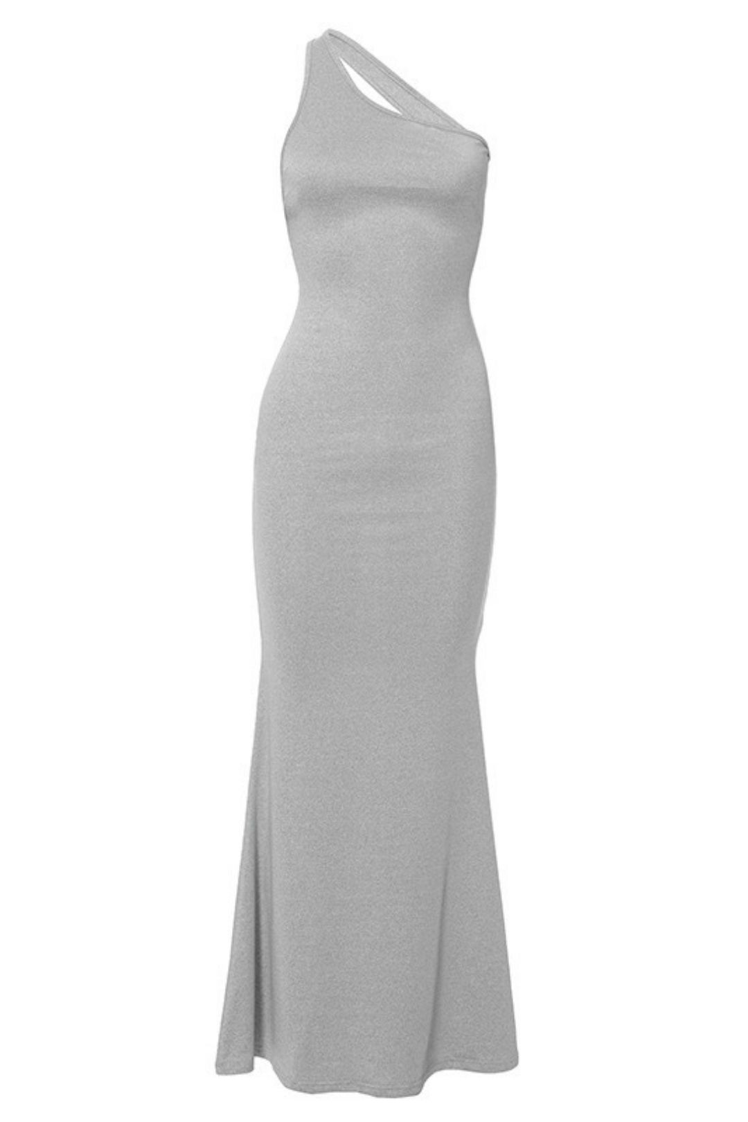 Casual Slim One-shoulder Fishtail Dress