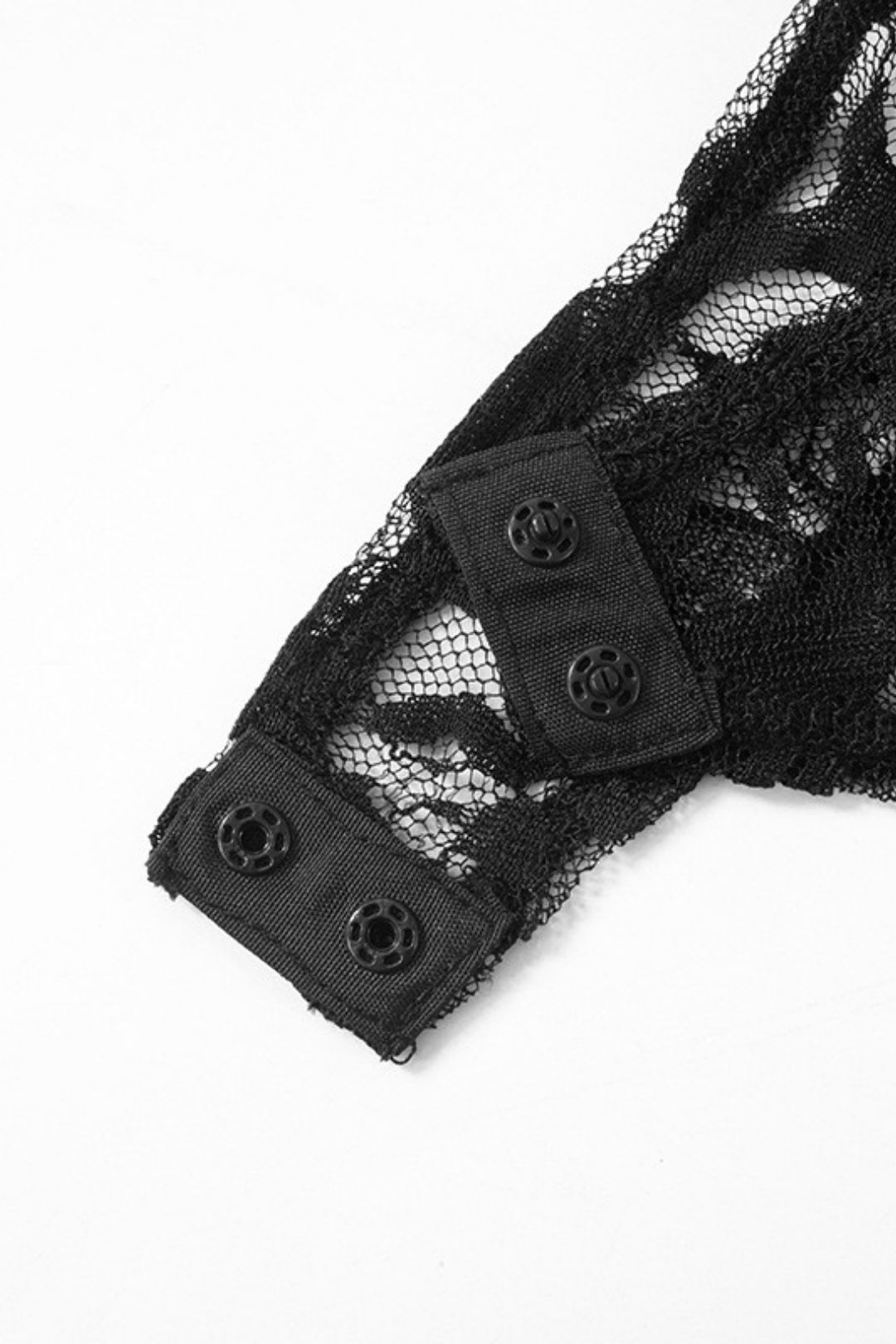 Sexy Bow Tube Top Hollow See-through Long-sleeved Jumpsuit Lace Pants Suit