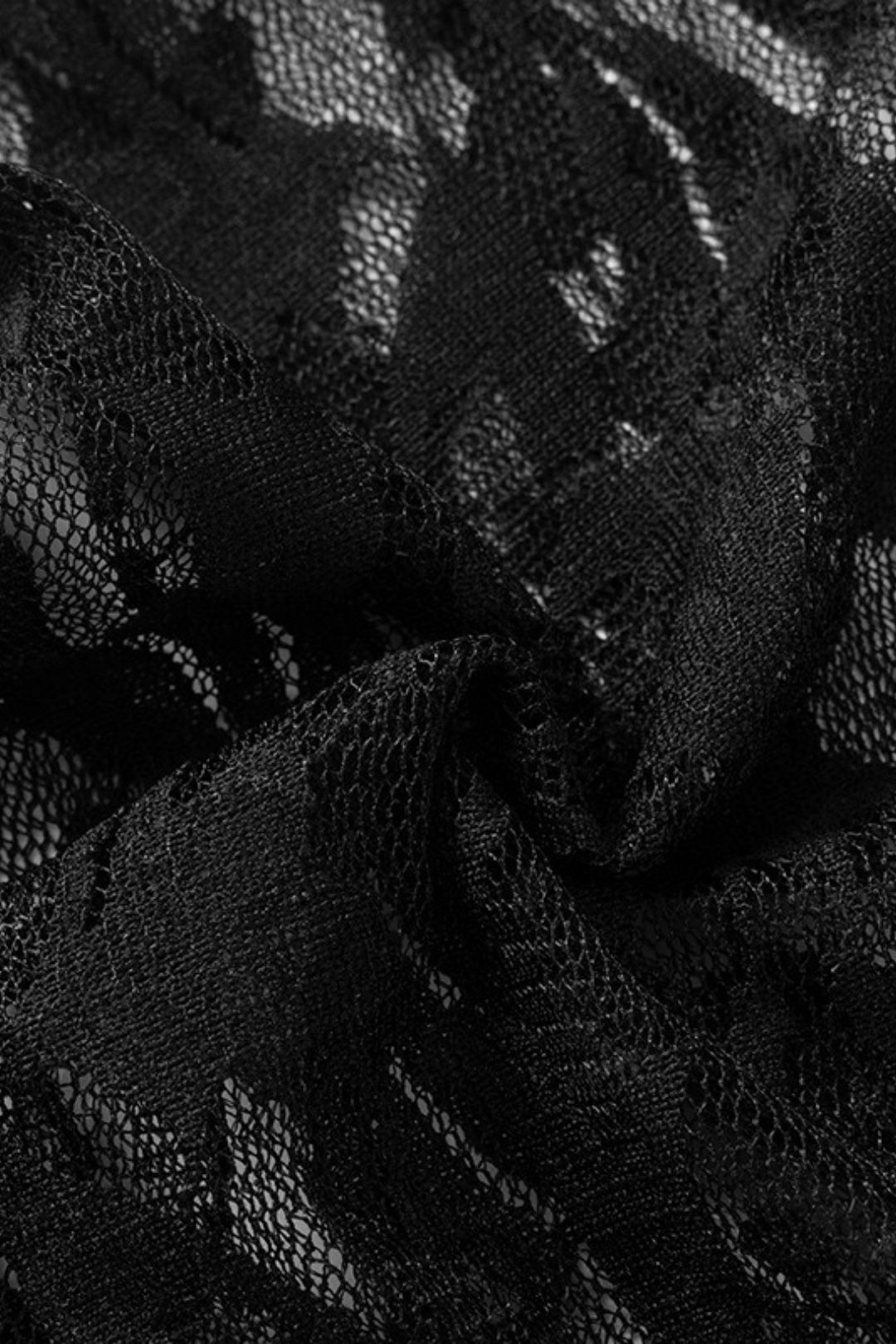 Sexy Bow Tube Top Hollow See-through Long-sleeved Jumpsuit Lace Pants Suit