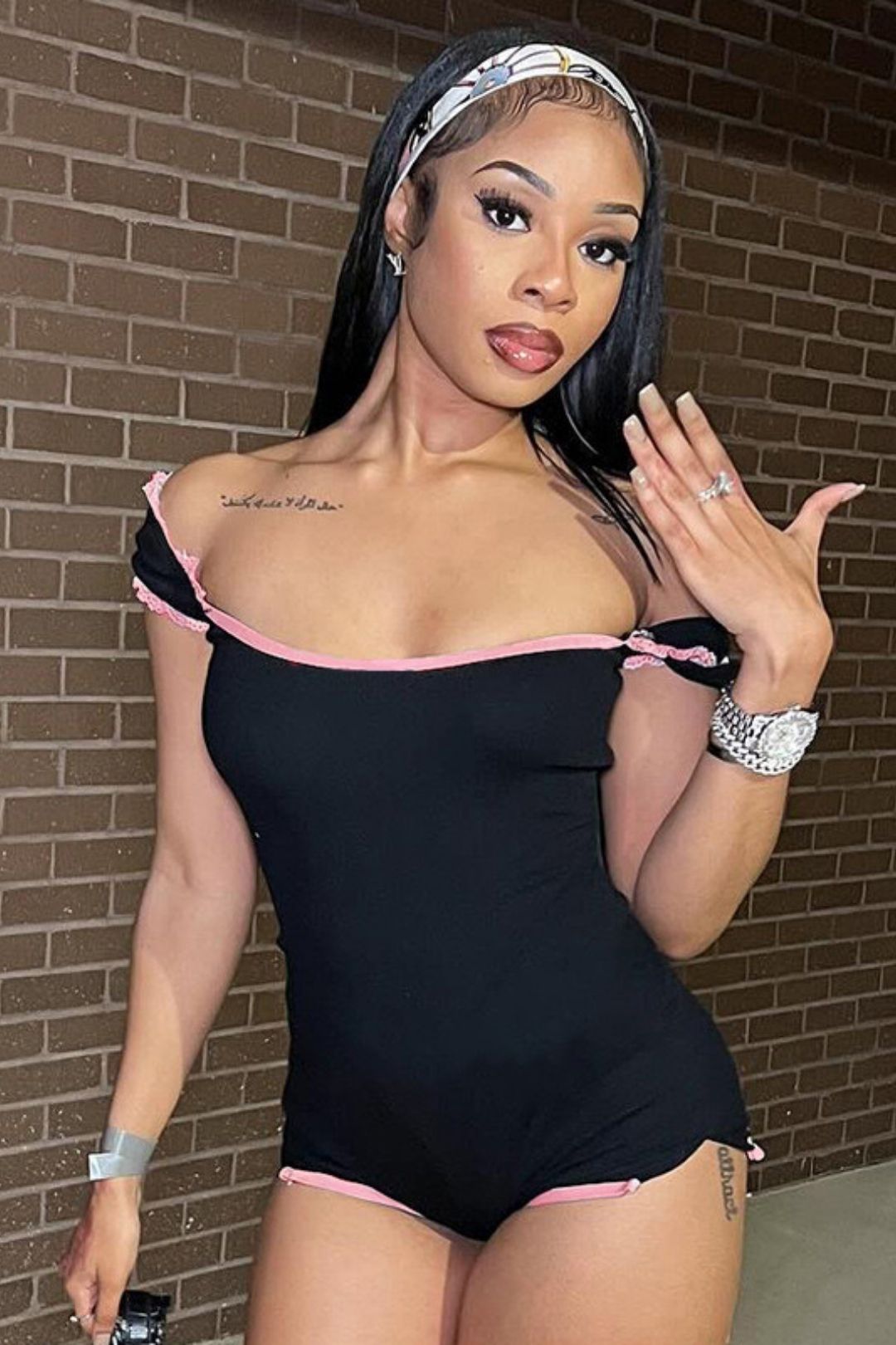 Collar Tight Slimming Basic Sexy Girl Jumpsuit