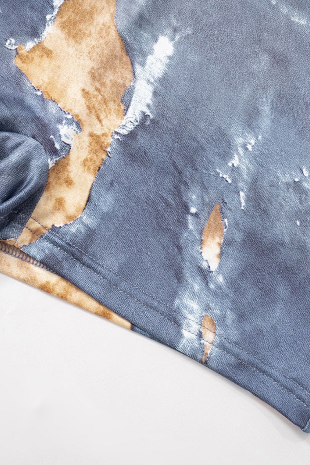 Painted Print Slim Backless Jumpsuit