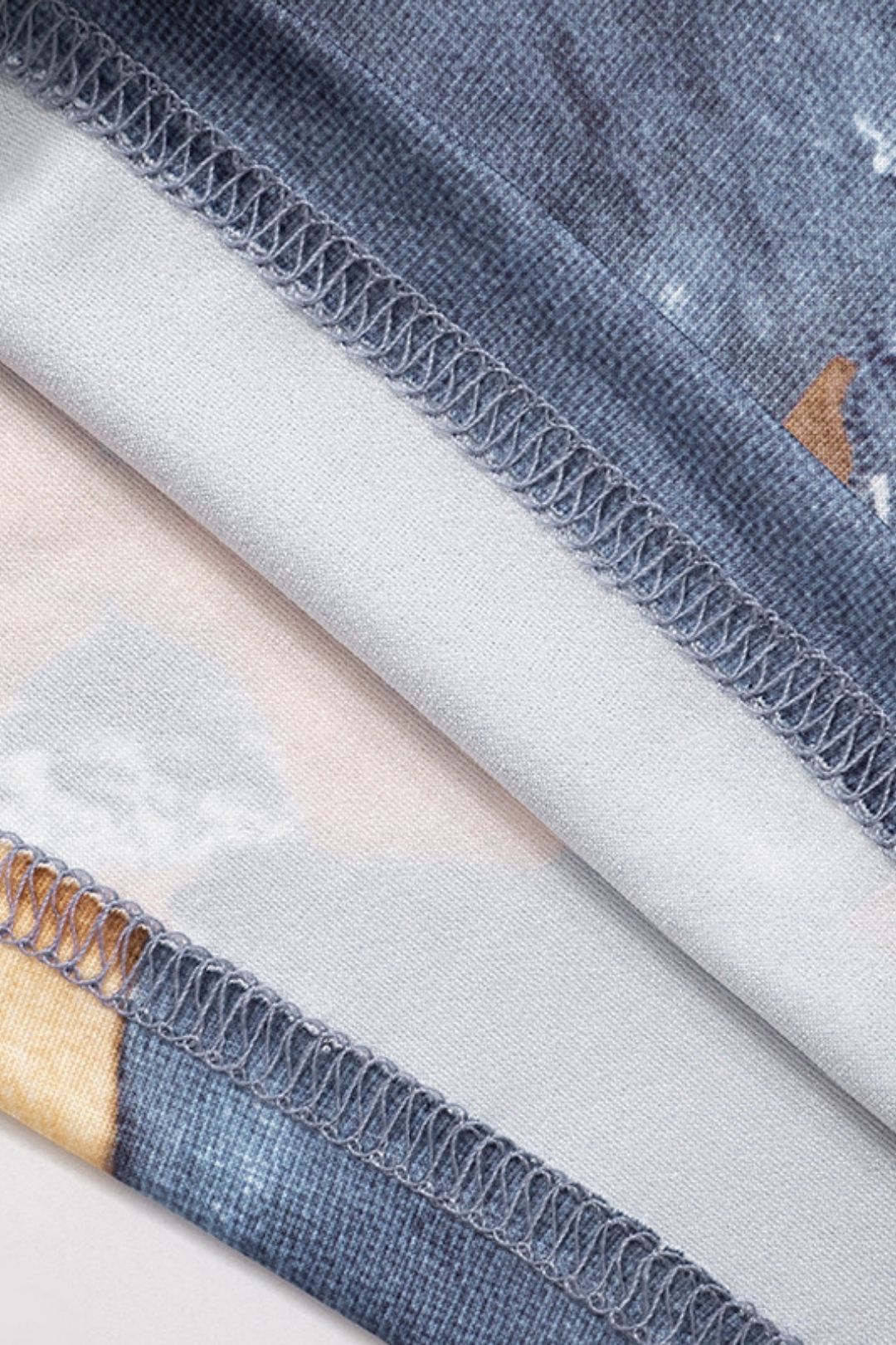 Painted Print Slim Backless Jumpsuit