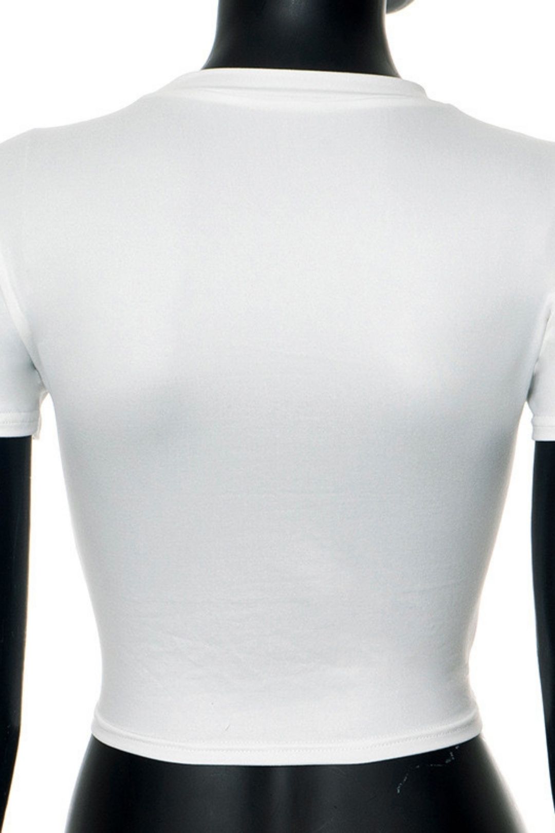 Round Neck T-shirt With Versatile Letter Print Navel-baring Short Sleeves