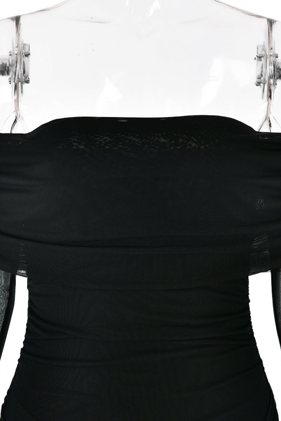 Tube Top Dress Long Sleeve Pleated Hip Skirt