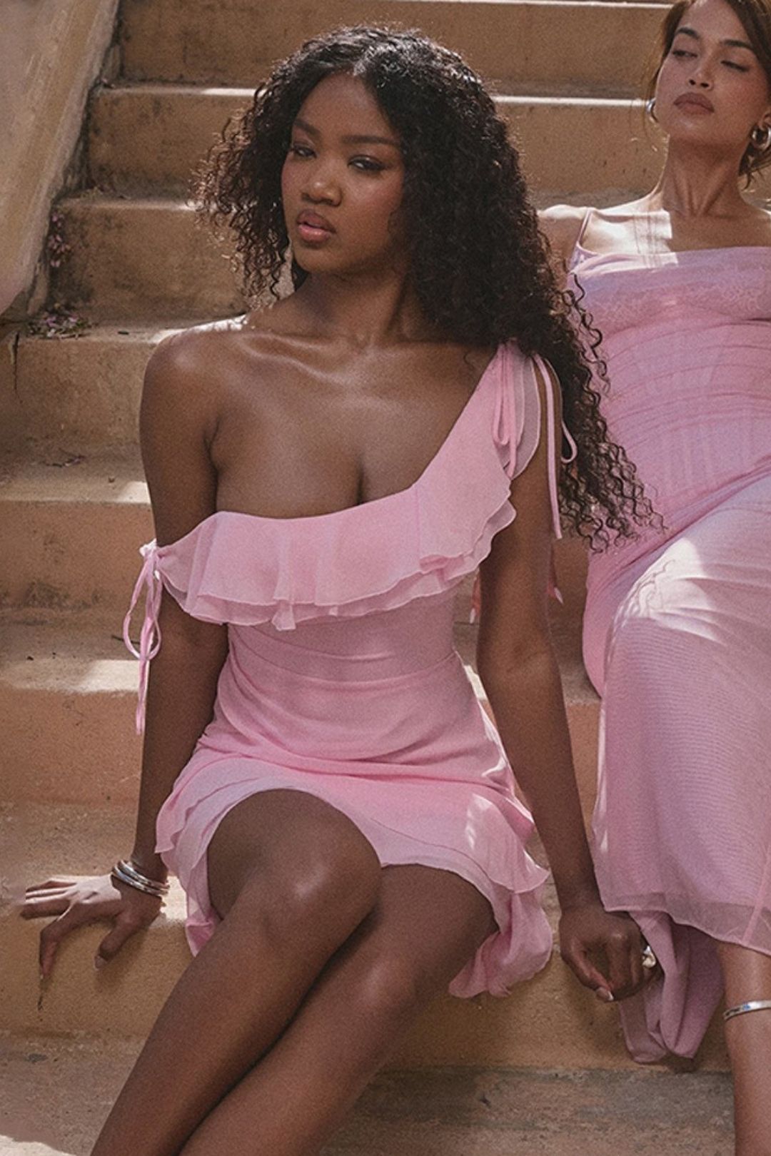 Sexy Hot Girl Dress Oblique Shoulder Sleeveless Backless Slim Dress