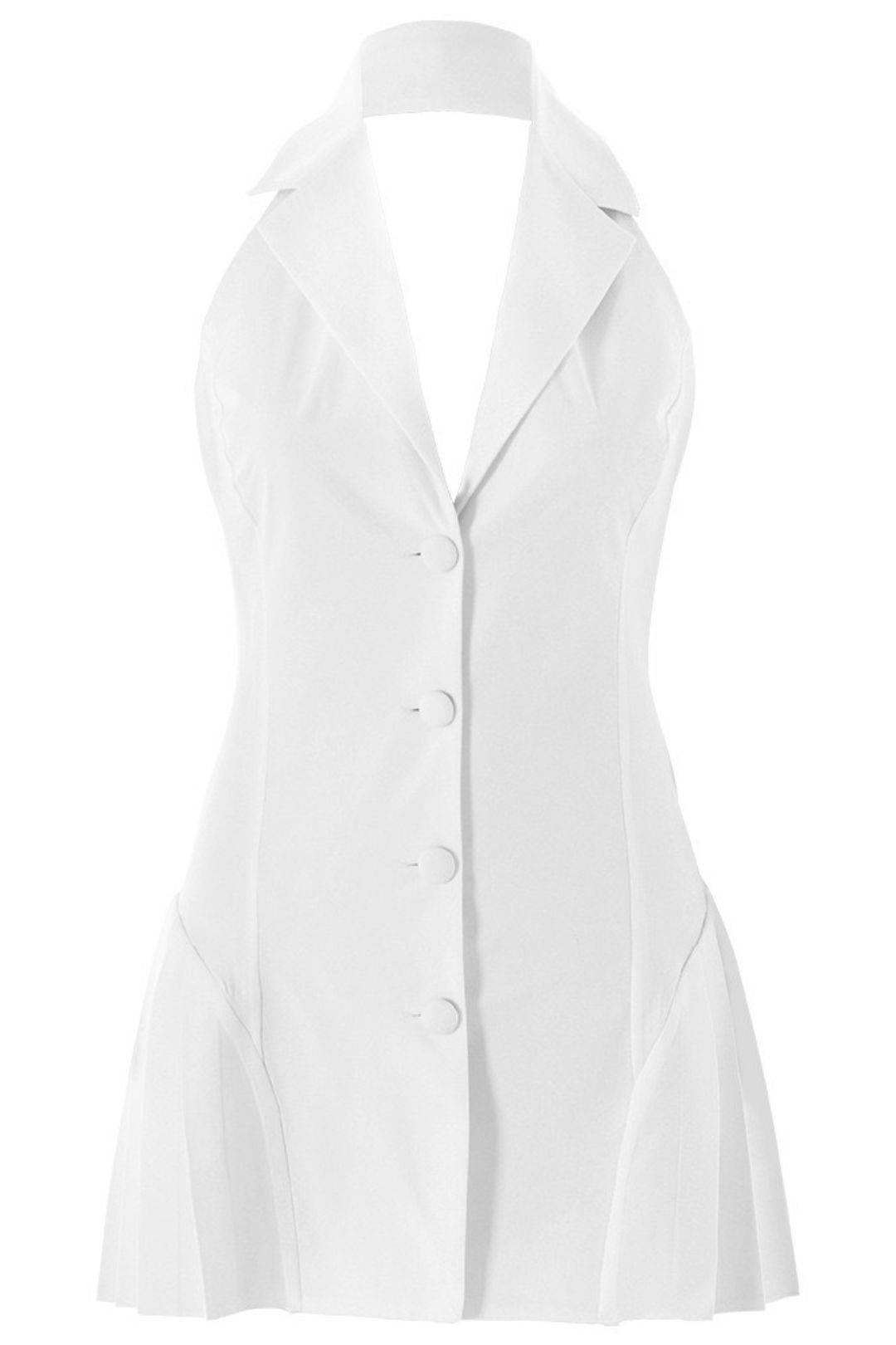 Slim V-neck Halter Dress Backless Sleeveless Hip Skirt 