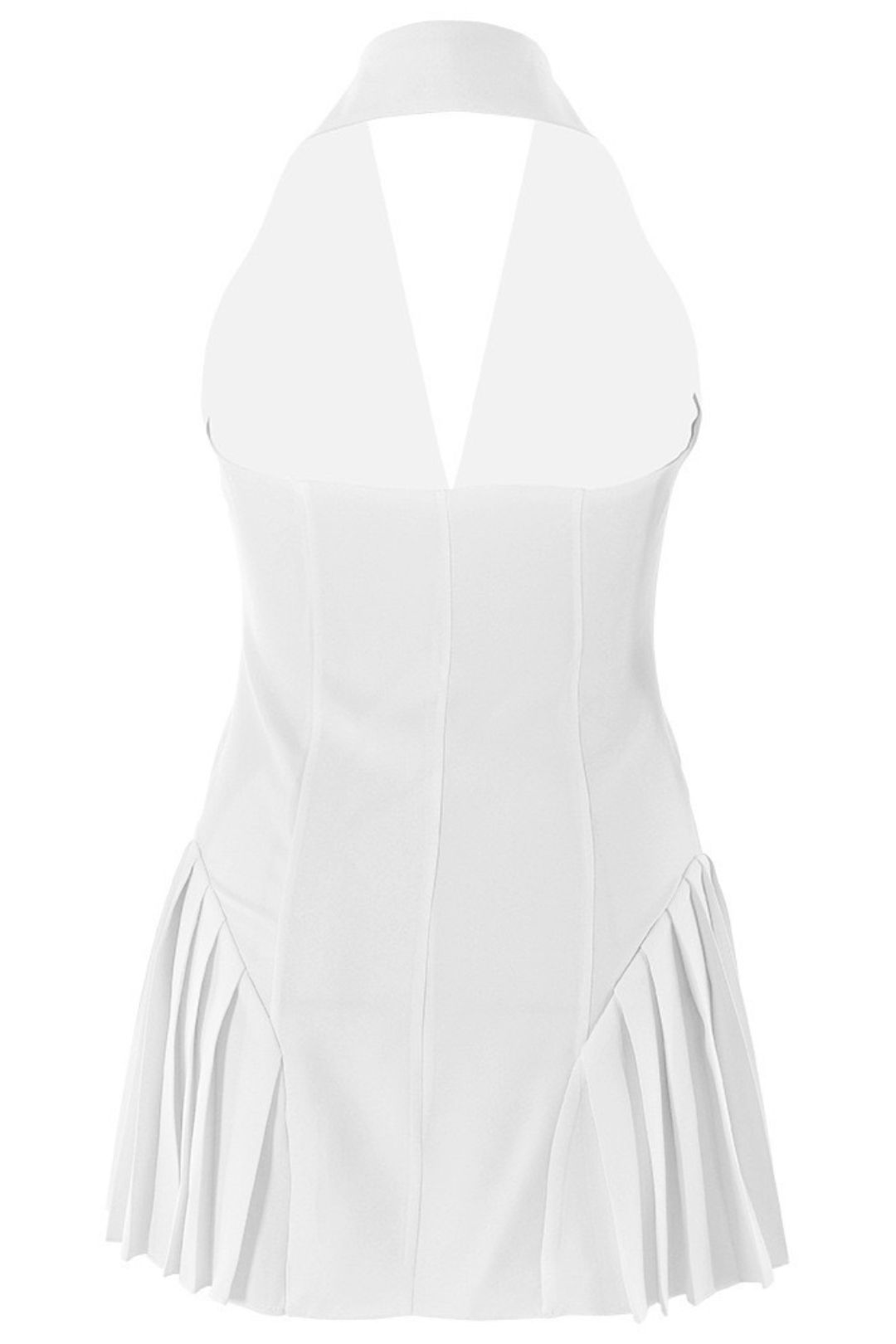 Slim V-neck Halter Dress Backless Sleeveless Hip Skirt 