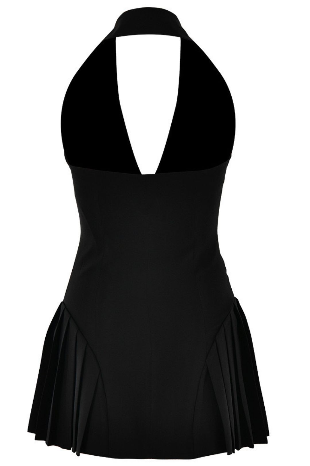 Slim V-neck Halter Dress Backless Sleeveless Hip Skirt 