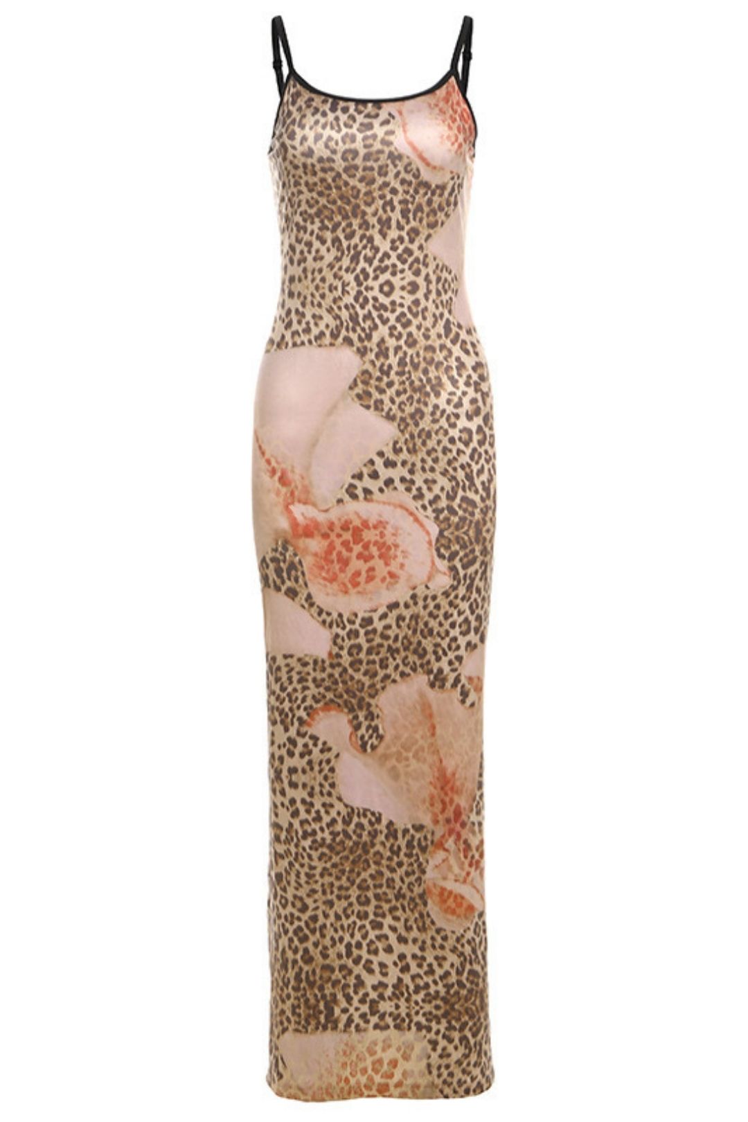 Leopard Print Sleeveless Suspender Dress