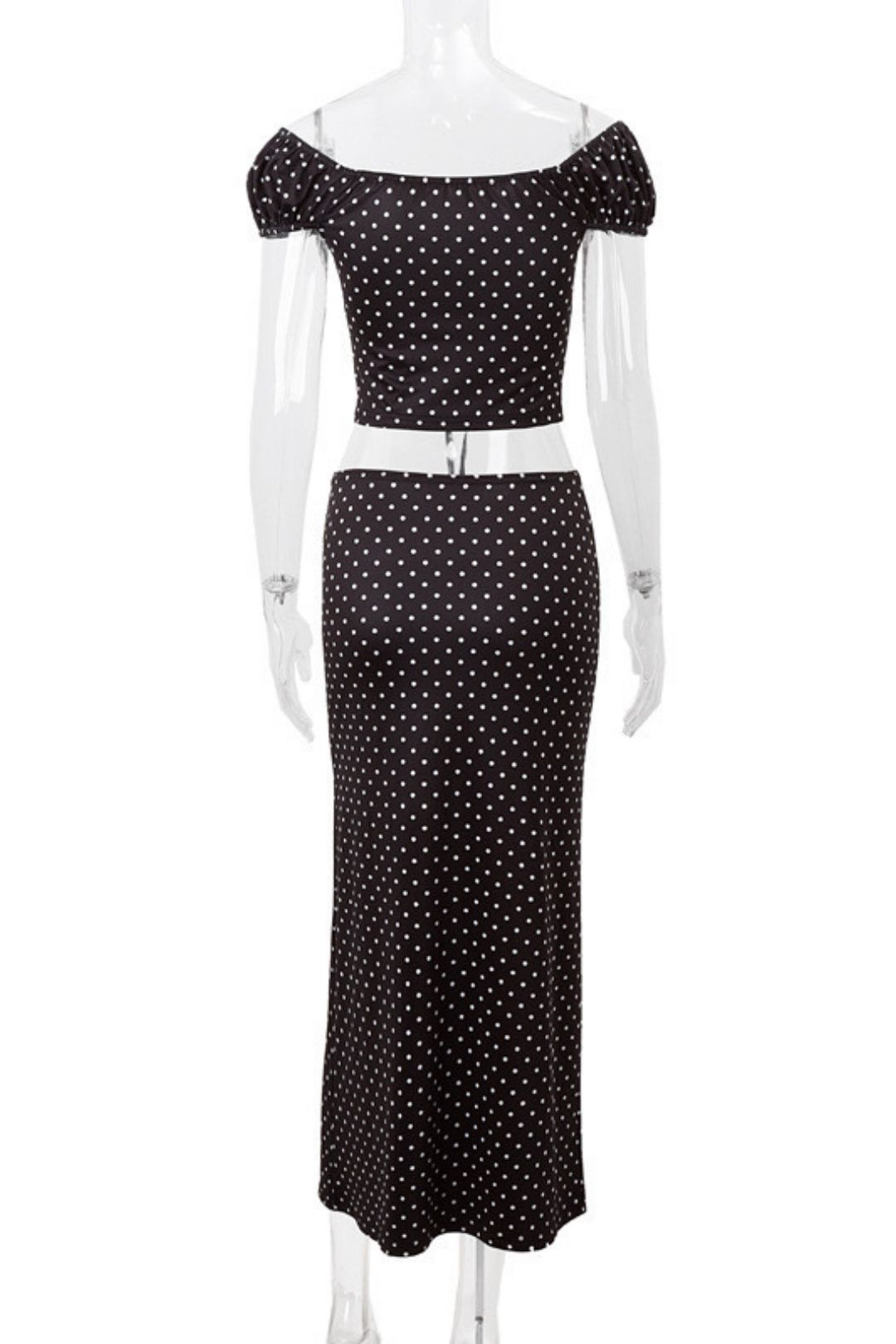 Lace-up Floral Top Half-length Skirt Suit