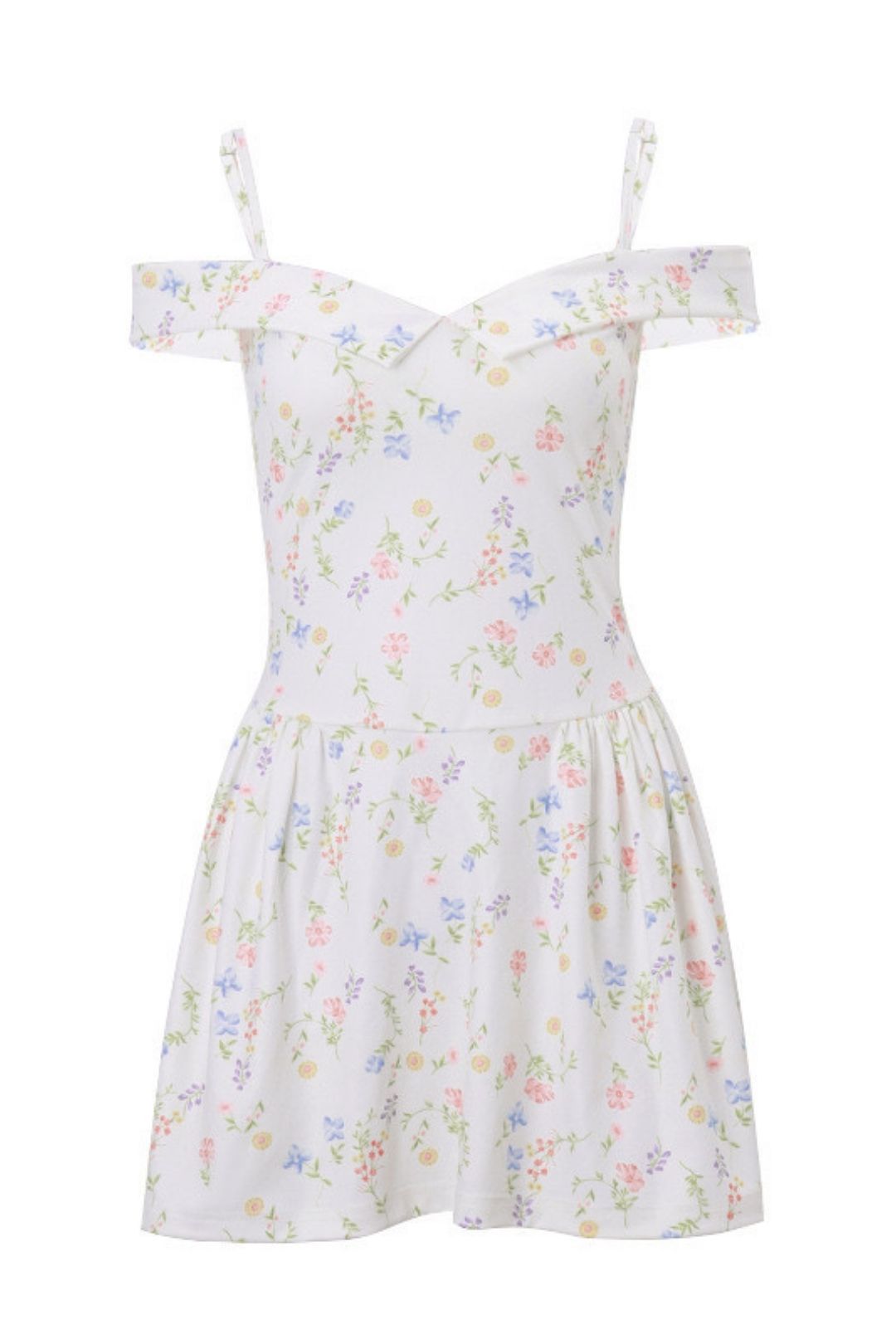 Floral French Palace Sweet Suspender Dress