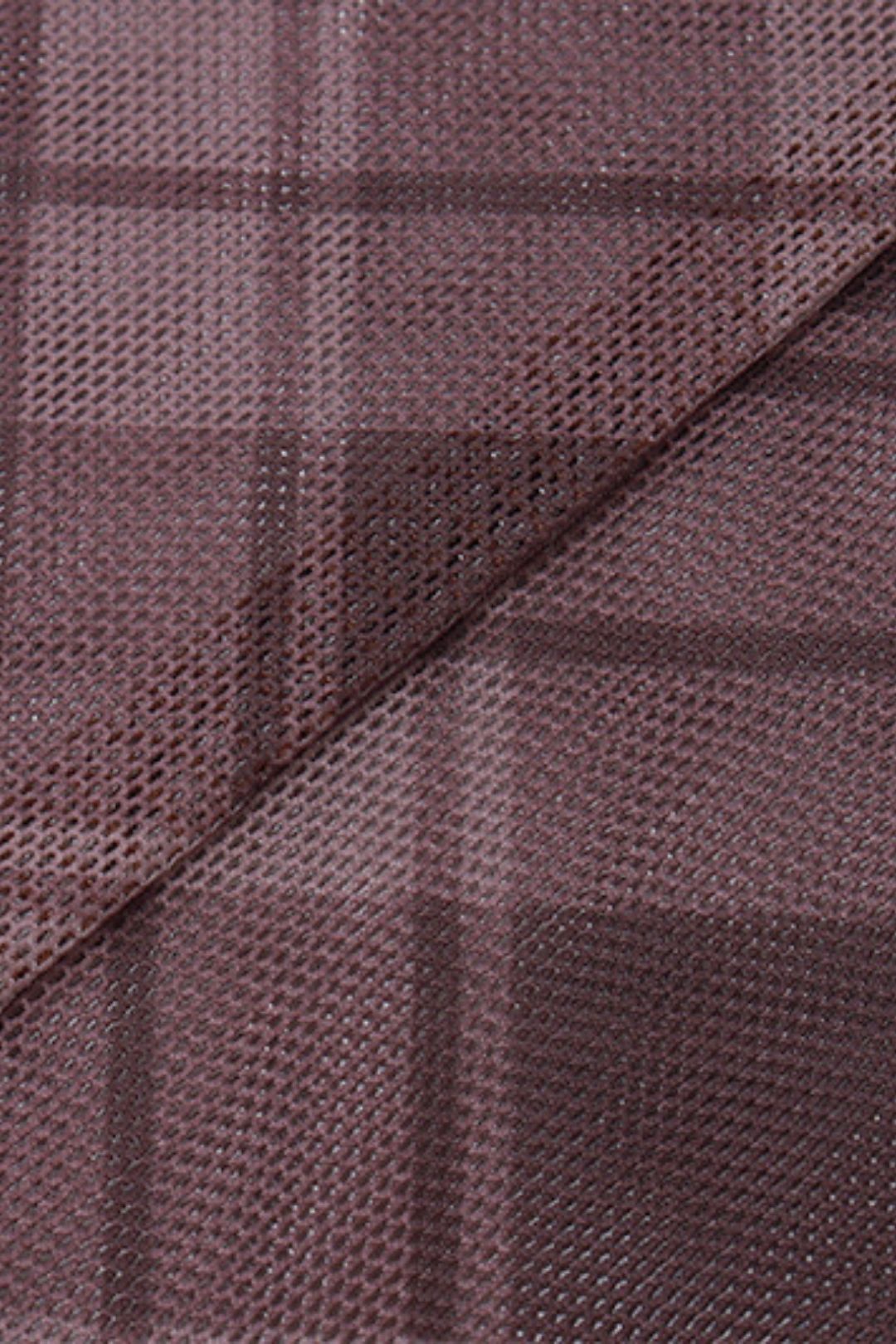 Retro Plaid Lace Mesh Splicing Short Top For Women