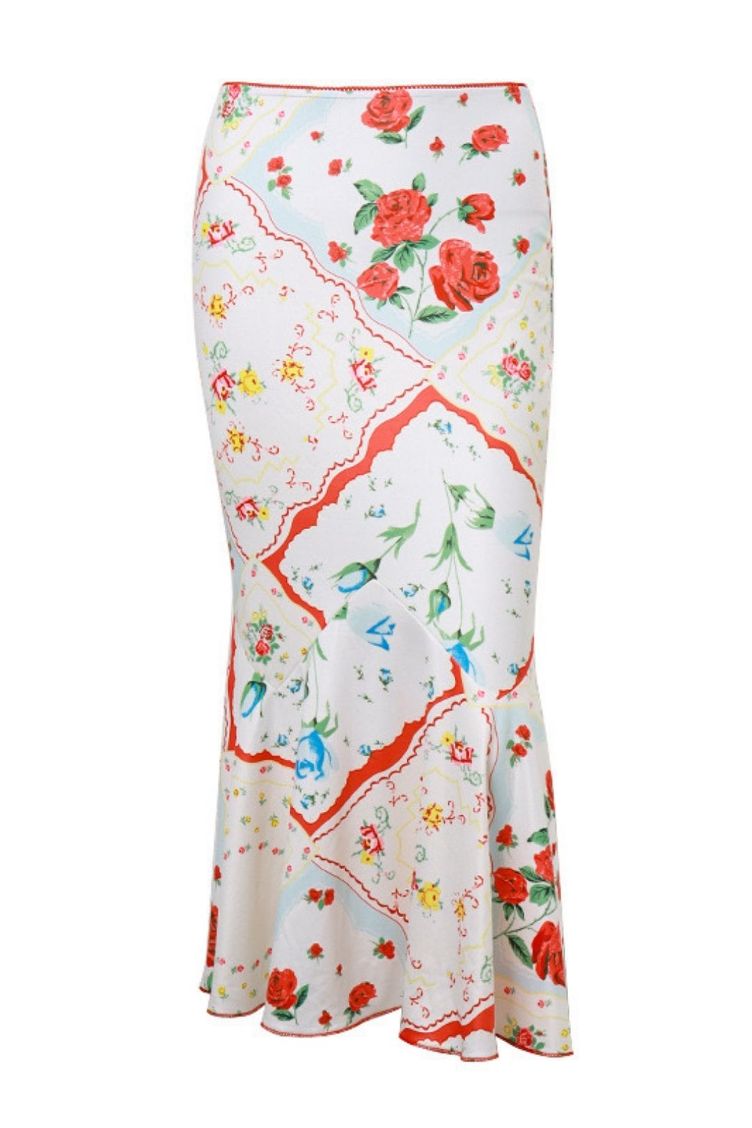 Print Sexy Temperament Low Waist Slim Fishtail Skirt