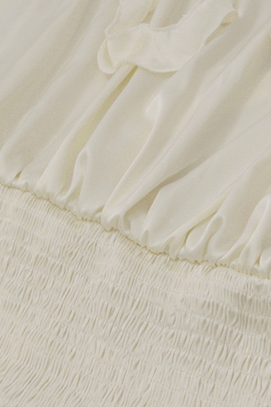 Pure Desire French Style Off-shoulder Ruffled Trumpet Sleeve Dress