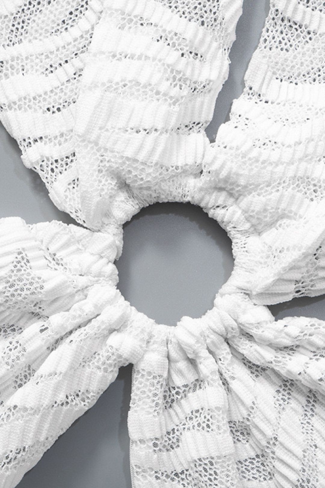 Solid Color Halter Neck Hollow Top High Waist Short Skirt Suit