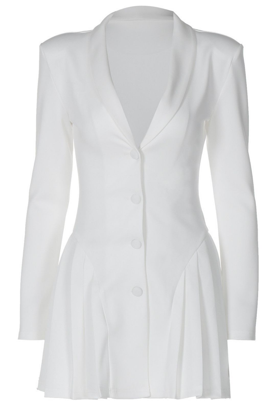 Sexy Deep V Suit Collar Cardigan Royal Style Short Ruffle Dress