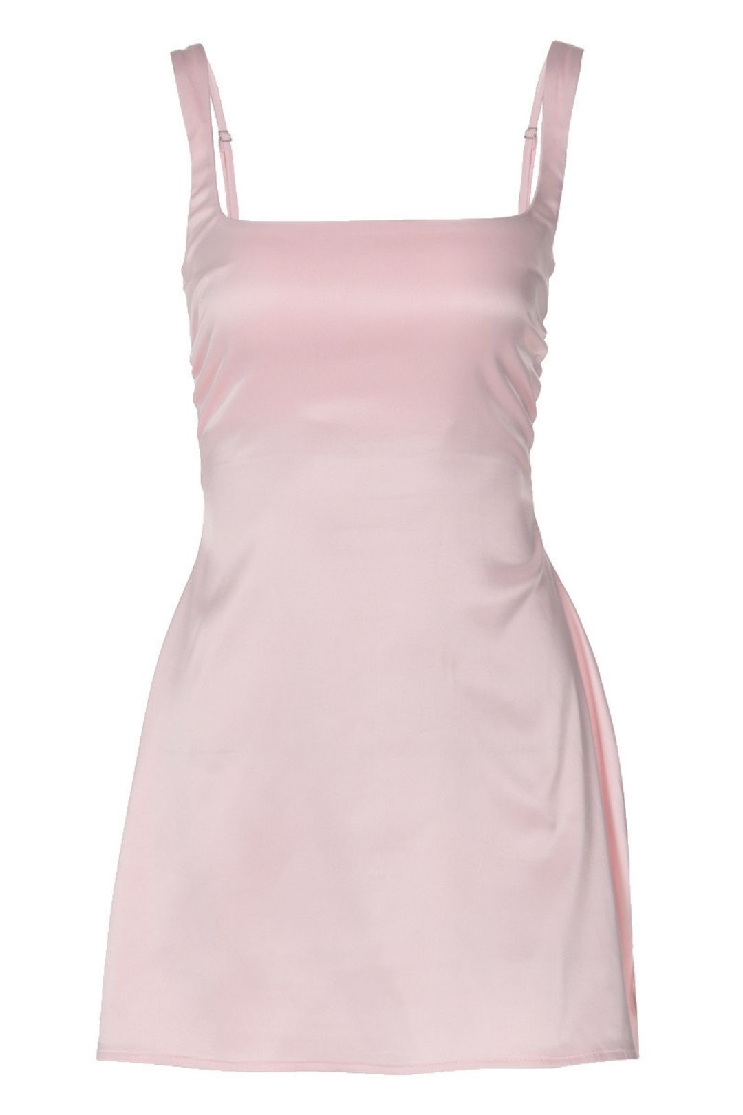 Suspender Solid Color Ultra Short Princess Dress