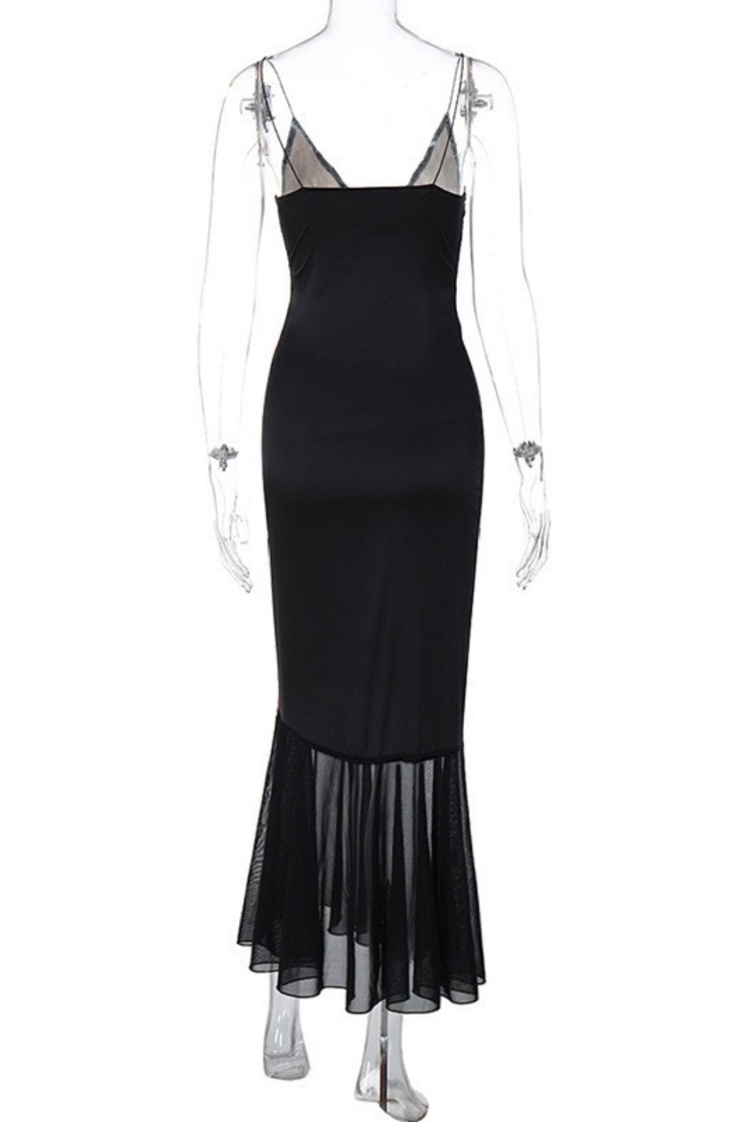 Spliced ​​Lace Wrapped Breast Sister Style Sexy Slim Mesh Skirt Suspender Dress