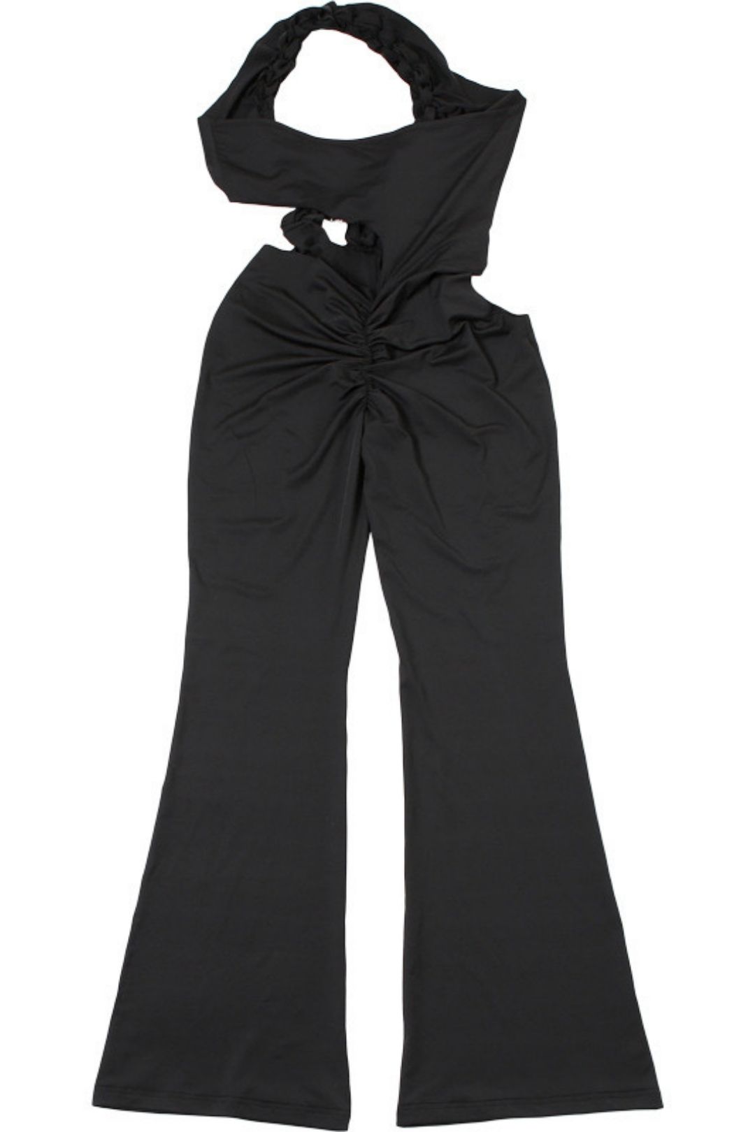 Slim Fit Casual Trousers Sexy Deep V-neck Halter Jumpsuit