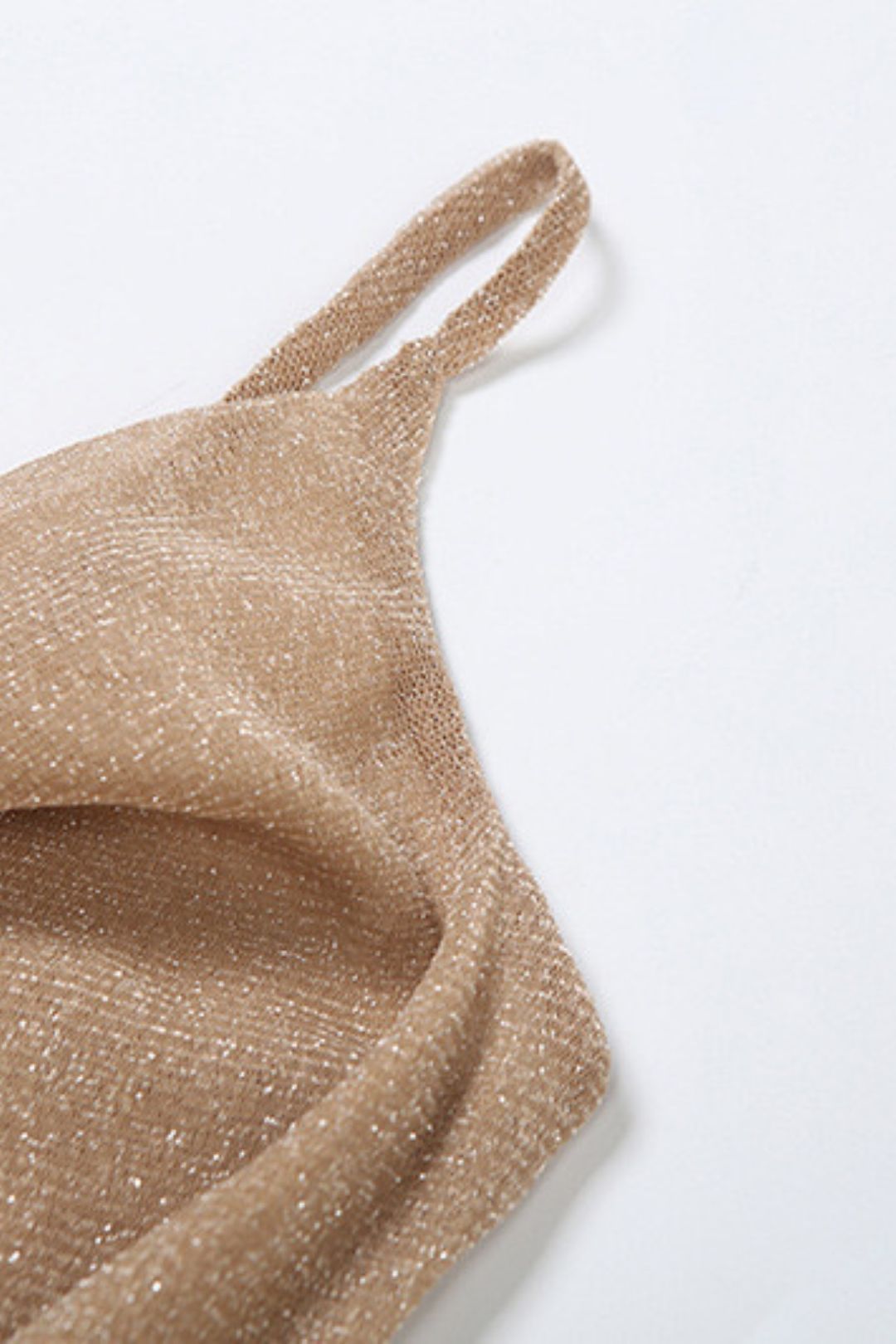 V-neck Backless Camisole Sexy See-through Slit Strap Skirt Suit