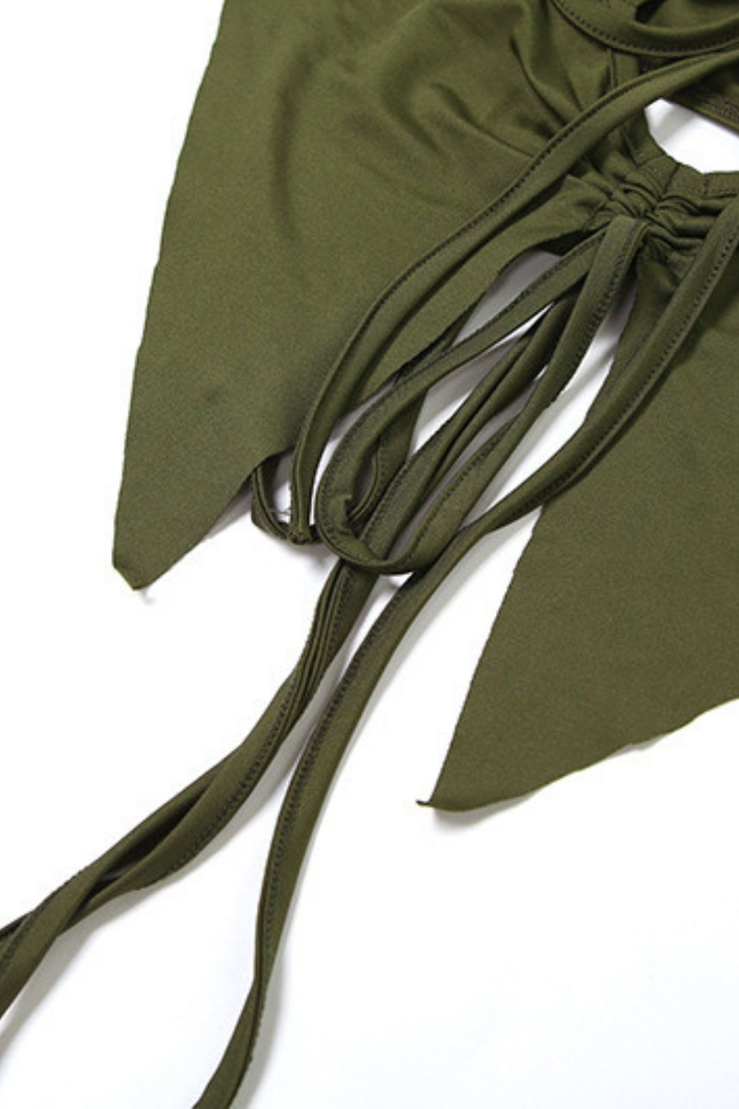 Sexy Hollow Tube Top Strappy Vest Pleated High Waist Hip Skirt Suit