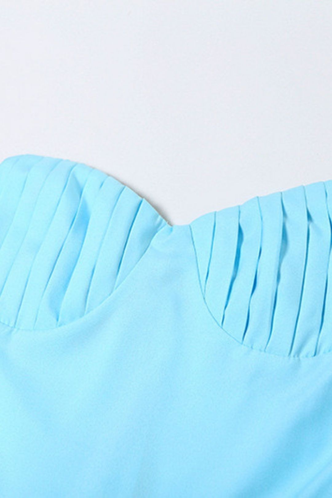 V-neck Pleated Dress Tube Top Long Skirt Slim Backless Dress