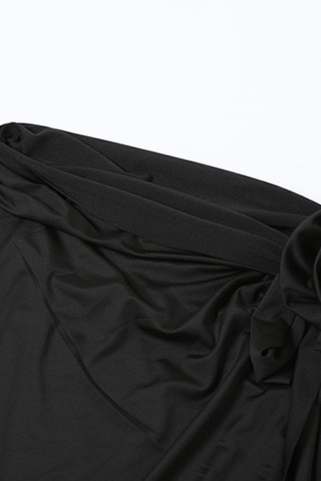 Solid Color Sleeves Tube Top Jumpsuit Sexy Slit Skirt Suit