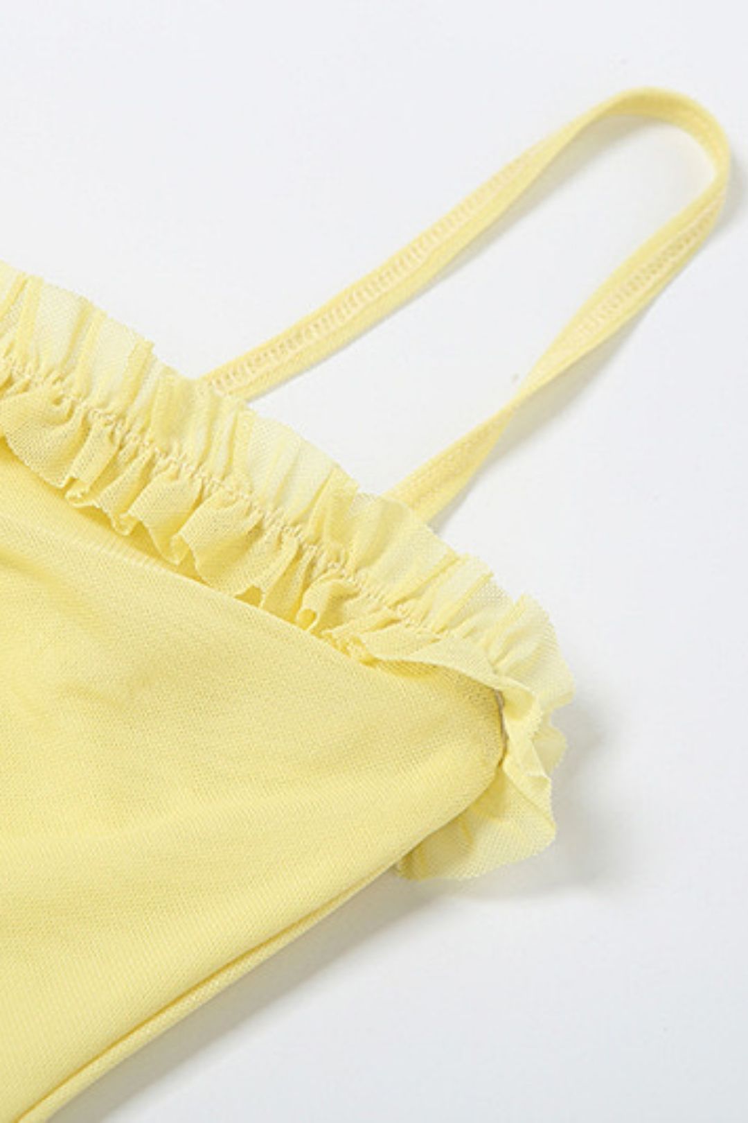 Backless Mesh Suspender Long Skirt Solid Color Slim Dress