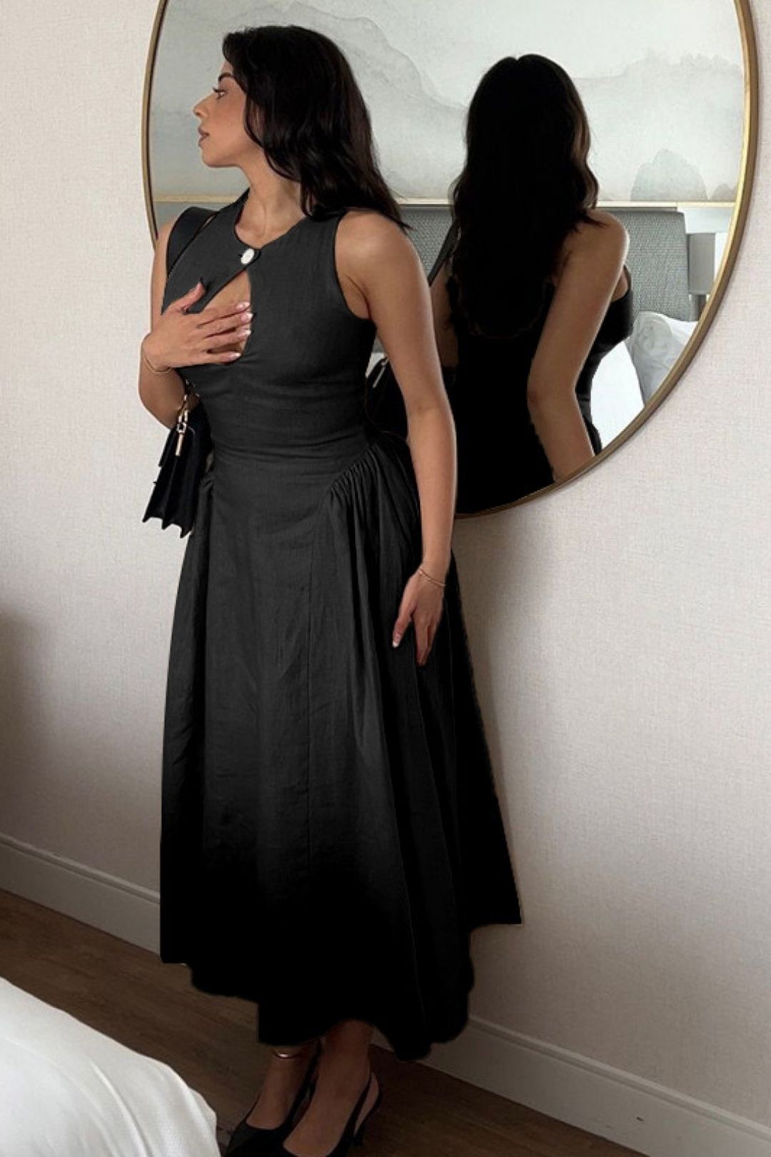 Sexy Hollow A-swing Dress