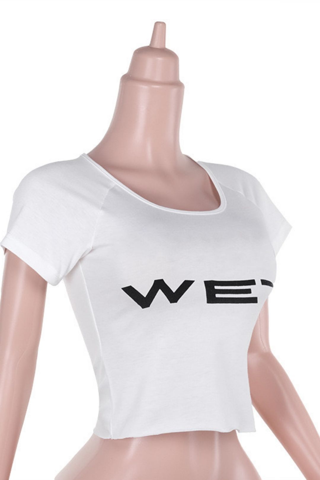 Short-sleeved Printed Thin Tops 2024 Summer New Hot Girl Navel Exposed Slim Fit Versatile T-shirt