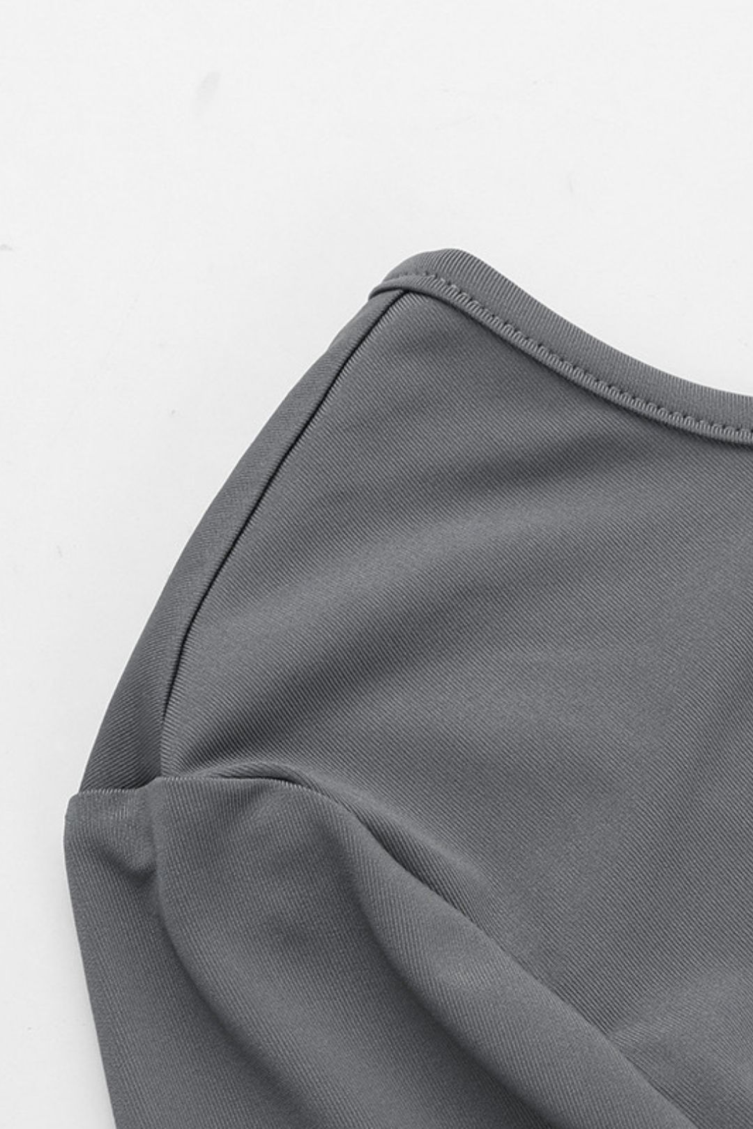 European And American Style Slim Backless Long-sleeved Shorts Basic Jumpsuit