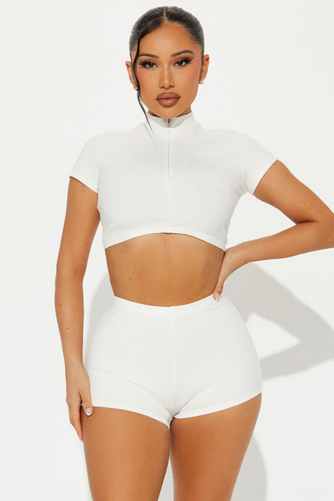 Summer Running Sports Short Vest Top Two-piece Set