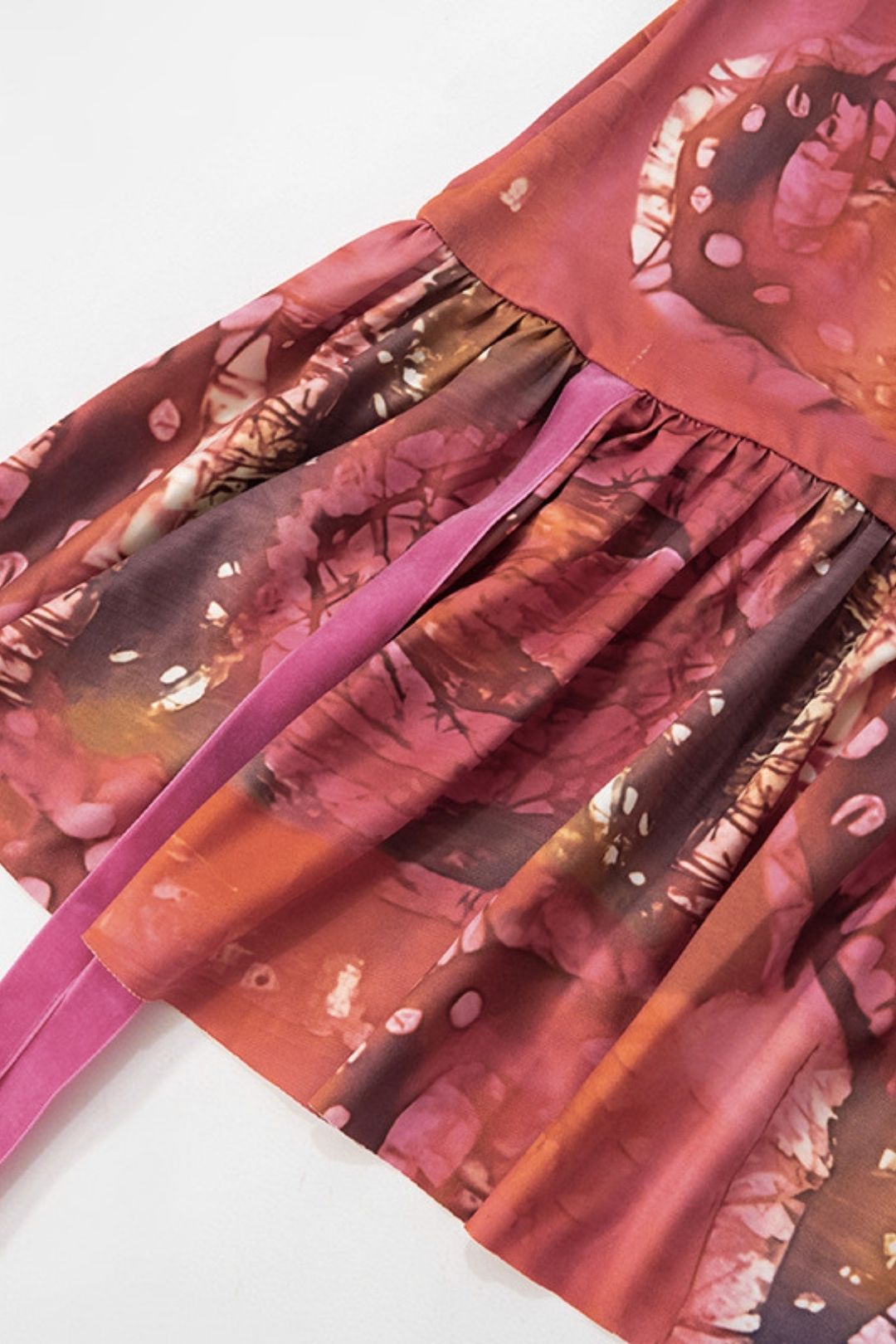 Fashionable Printed Dress Sexy Halterneck Lace-up Backpack Hip Skirt