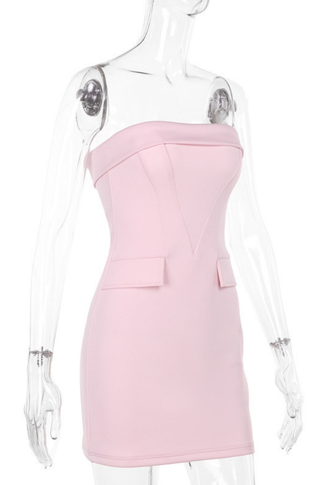 Style Elegant Slim Long Sleeve Square Neck Strap A-Pend Long Skirt