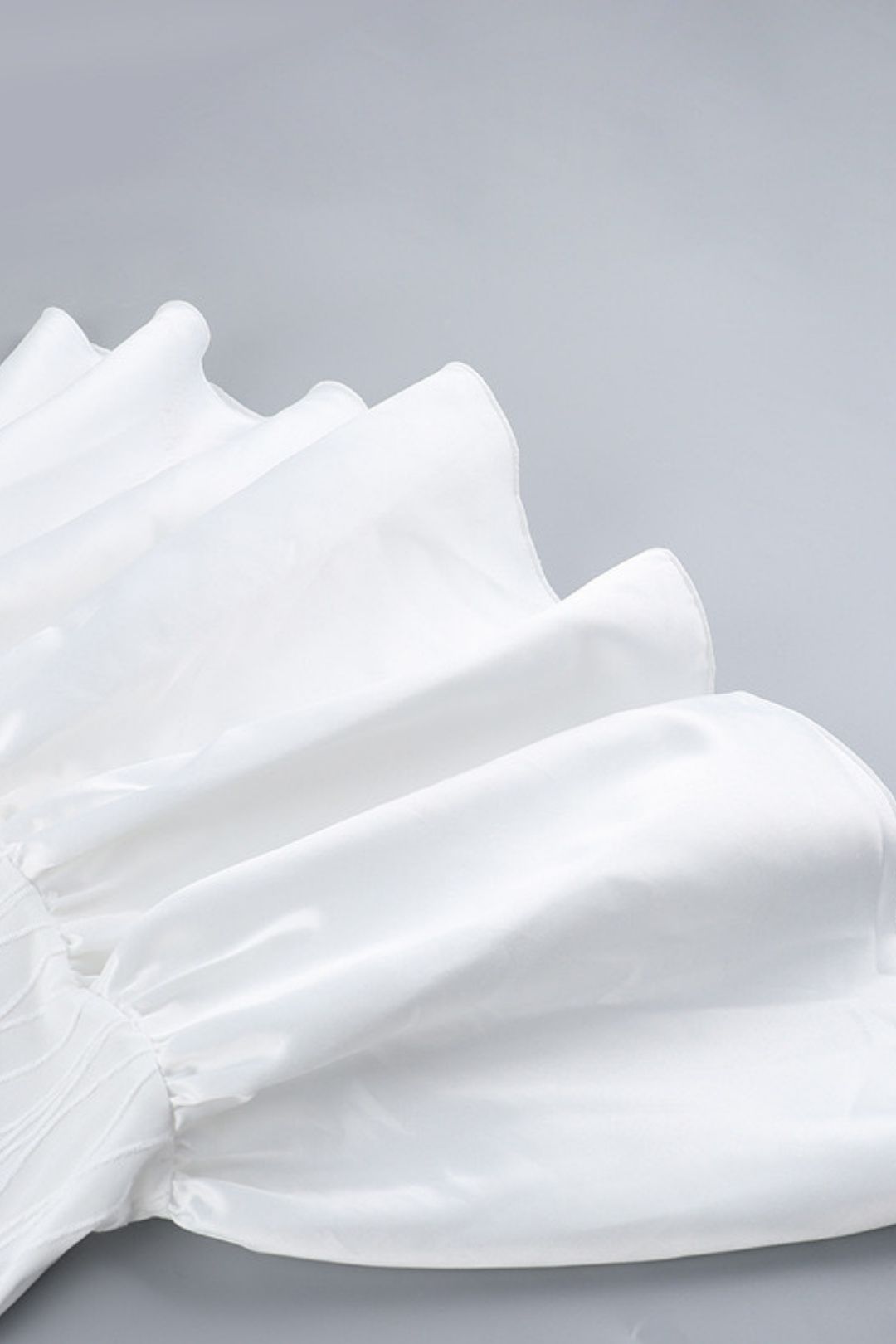 Lady Style Slim Texture Long-sleeved Ruffled Mini Dress For Women